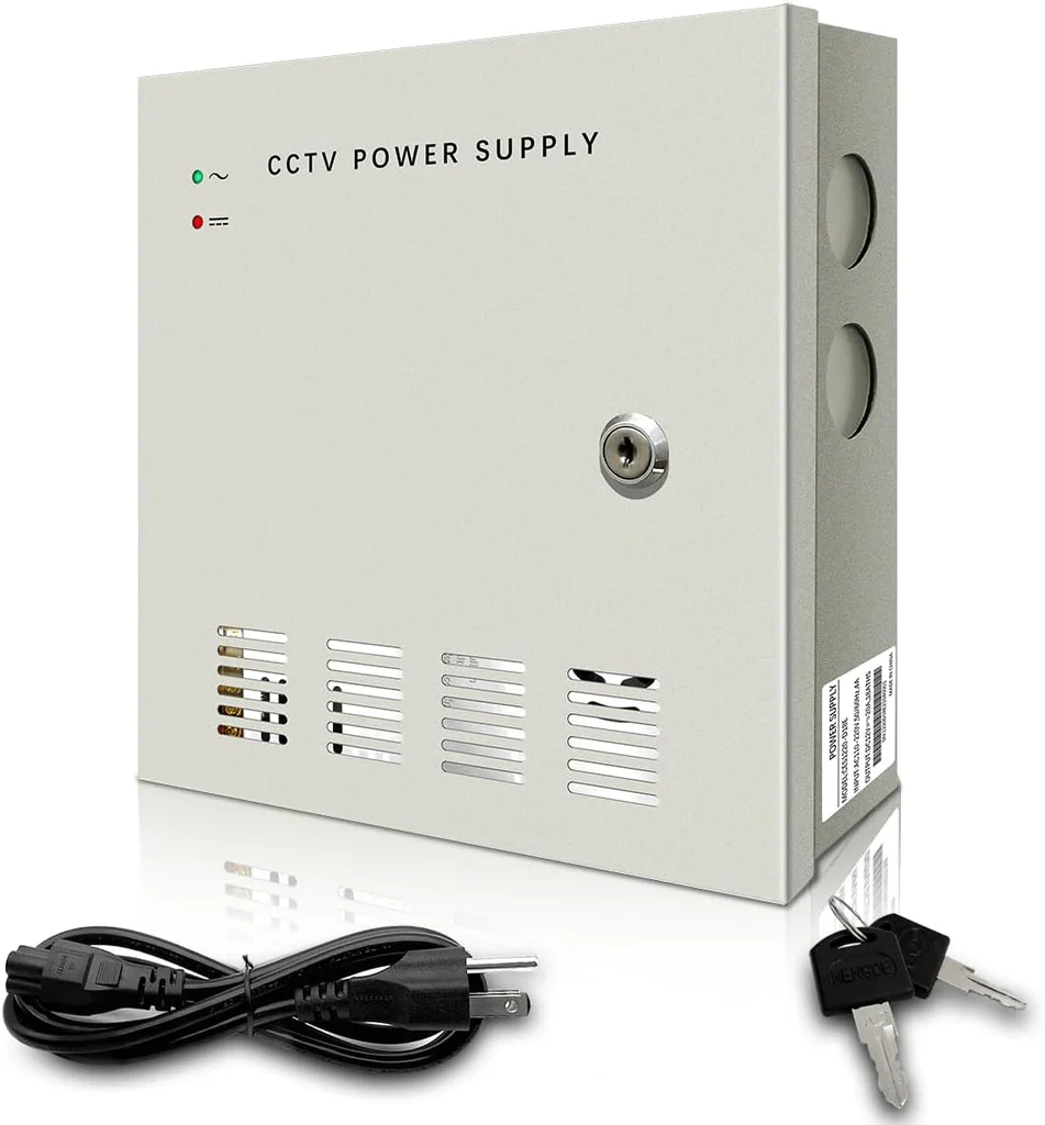 CCTV Camera Power Supply Unit (PSU) 12V – 5A – Closed Enclosure – 4 Channel Output