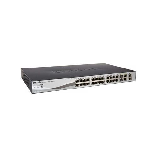 D-Link DES-1210-28P 24-Port Fast Ethernet PoE Smart Managed Switch