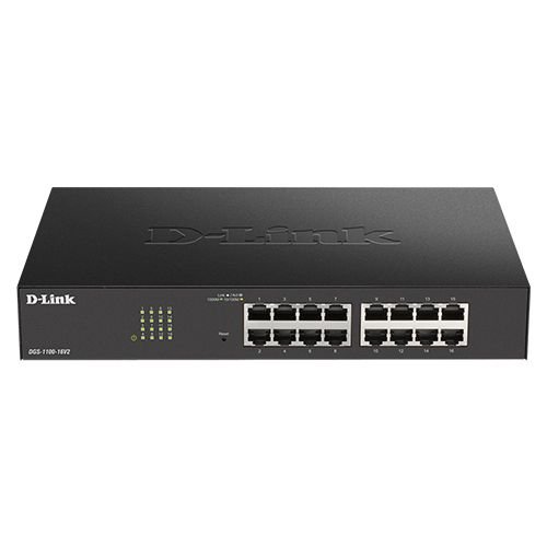 D-Link DGS-1016D/B 16-Port Gigabit Unmanaged Ethernet Switch