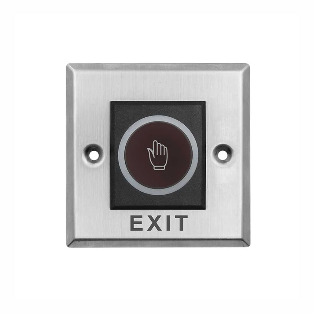 Infrared Sensor No Touch Exit Button – Wide Stainless Steel Touchless Access Control Switch