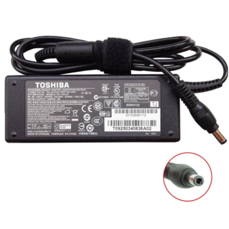 Toshiba 19V 3.42A Replacement Adapter – 65W Power Supply