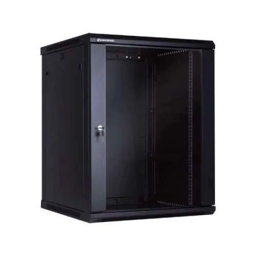 12U Data Cabinet 600x450mm Wall Mount Network Cabinet with Glass Door and Fan
