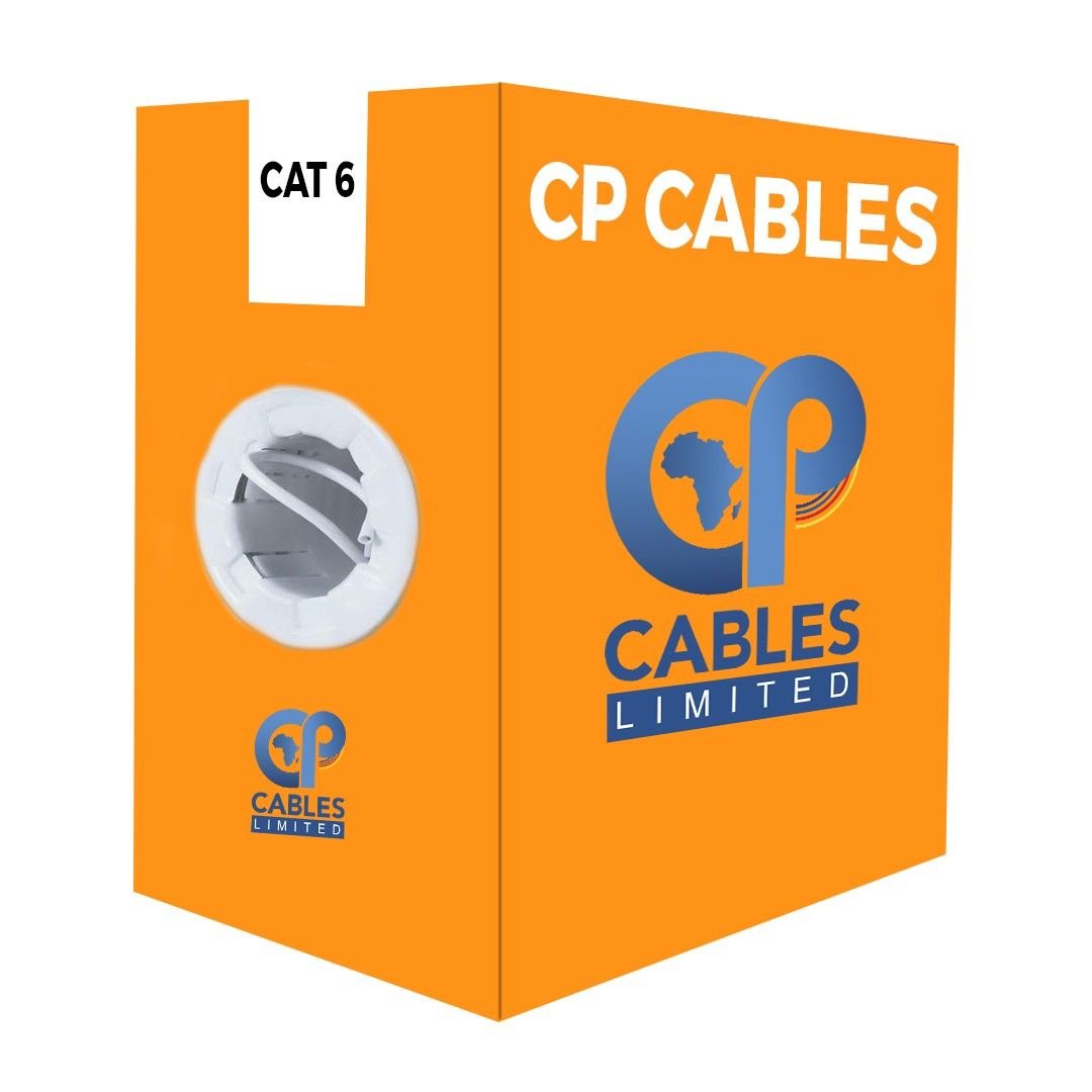 CP Cables CAT-6 Full Copper Ethernet Cable – 305m White