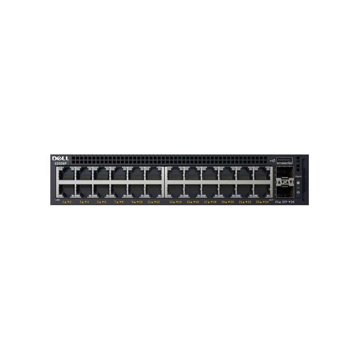 Dell Networking Switch X1026PPoE (24x 1GbE PoEPoE+ Ports + 2x 1GbE SFP) – DNX1026P [X1026P-9100]