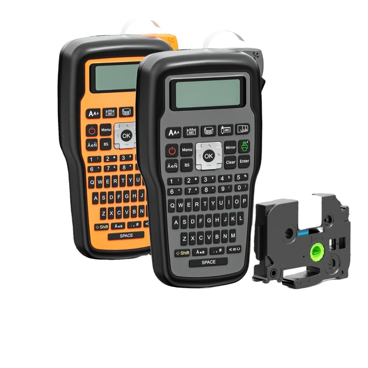 E1000 PRO Handheld Label Printer – 3.5mm to 12mm Thermal Transfer Alternative to Brother PT-H110