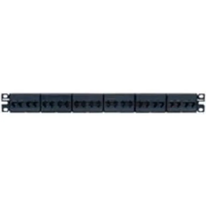 Easenet 24-Port Cat5e/6 Patch Panel – 1U 19″ Rack-Mountable