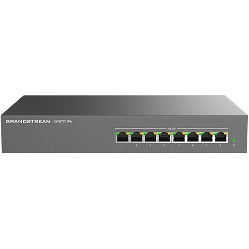 Grandstream GWN7701PA 8-port Gigabit PoE Unmanaged Network Switch
