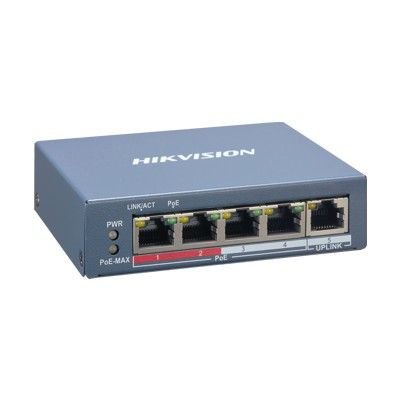 HIKVISION DS-3E1105P-EI/M 4 Port Fast Ethernet Smart POE Switch