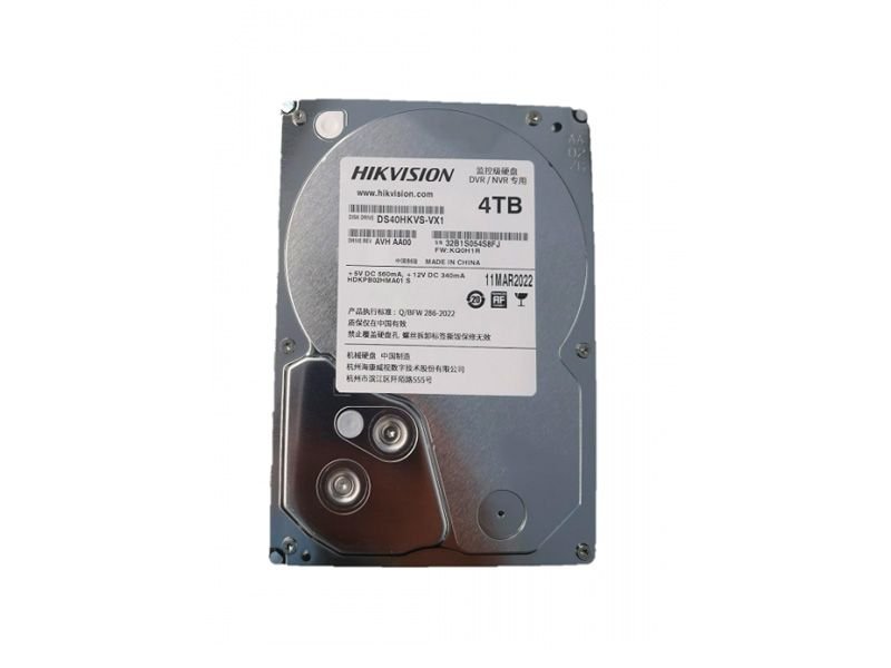 Hikvision – 4TB 3.5″ SATA Surveillance Hard Disk-DS40HKVS-VX1