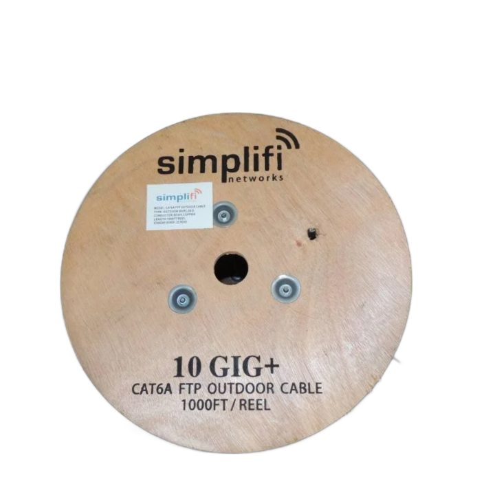 Simplifi Cat 6A Outdoor Shielded Ethernet Cable – 305M