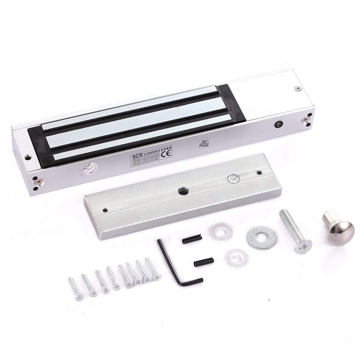 Single Door Magnetic Lock with 350kg Holding Force and LED Indicator