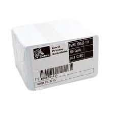 Zebra 104523-111 Premier PVC Card - Zebra white PVC cards